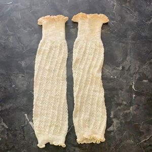 Leg Warmers Color: Cream